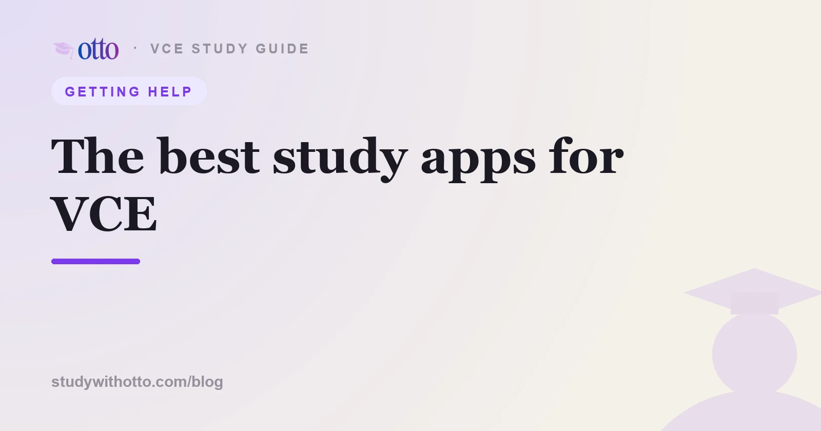 A phone home screen of study apps for VCE, on a cream background