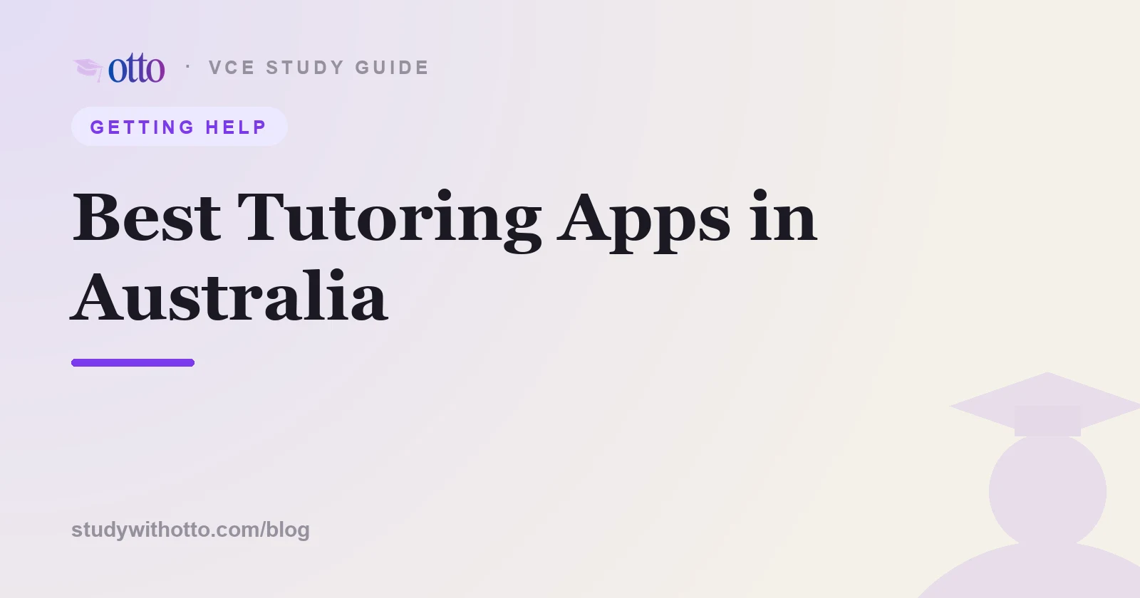 Tutoring apps compared on a phone, on a cream background
