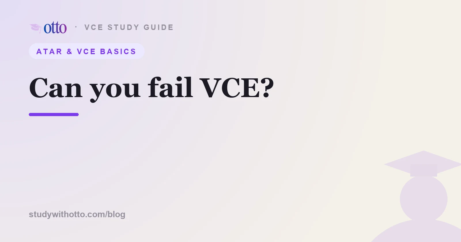 A reassuring checklist with a safety net beneath it, representing satisfactory VCE completion, on a cream background