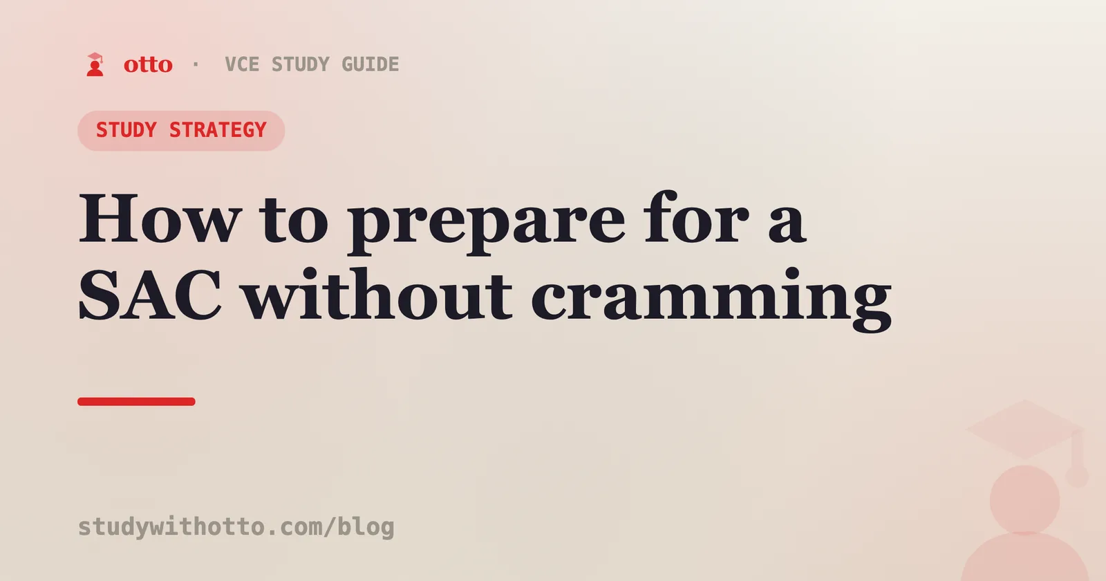 A SAC preparation checklist and past questions on a cream background