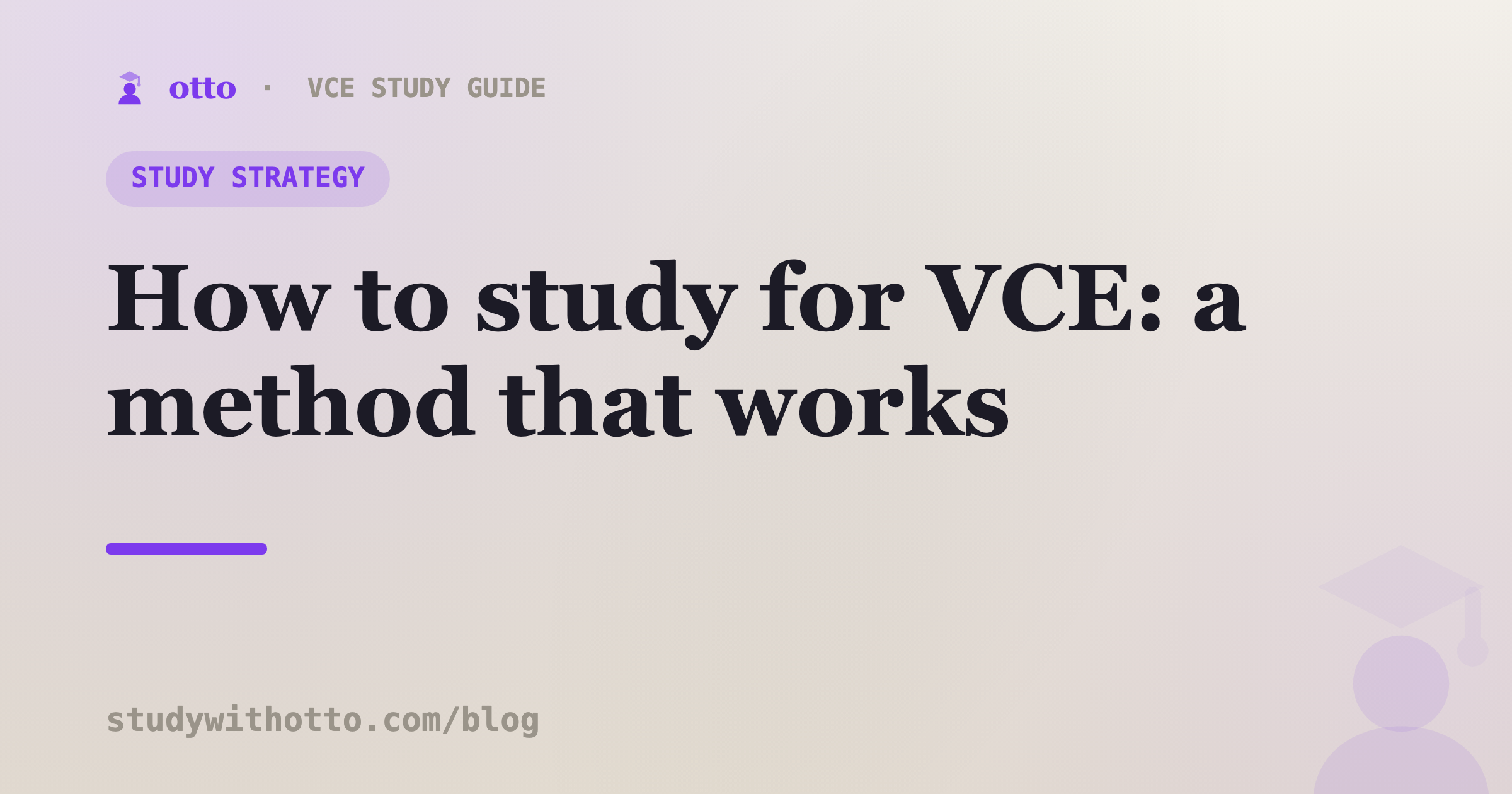 A tidy VCE study desk with a planner, notes and a checklist on a cream background