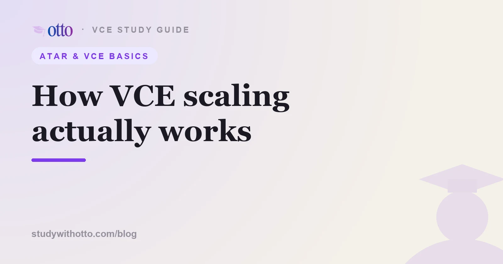otto guide to how VCE scaling works, hero image on a lavender background