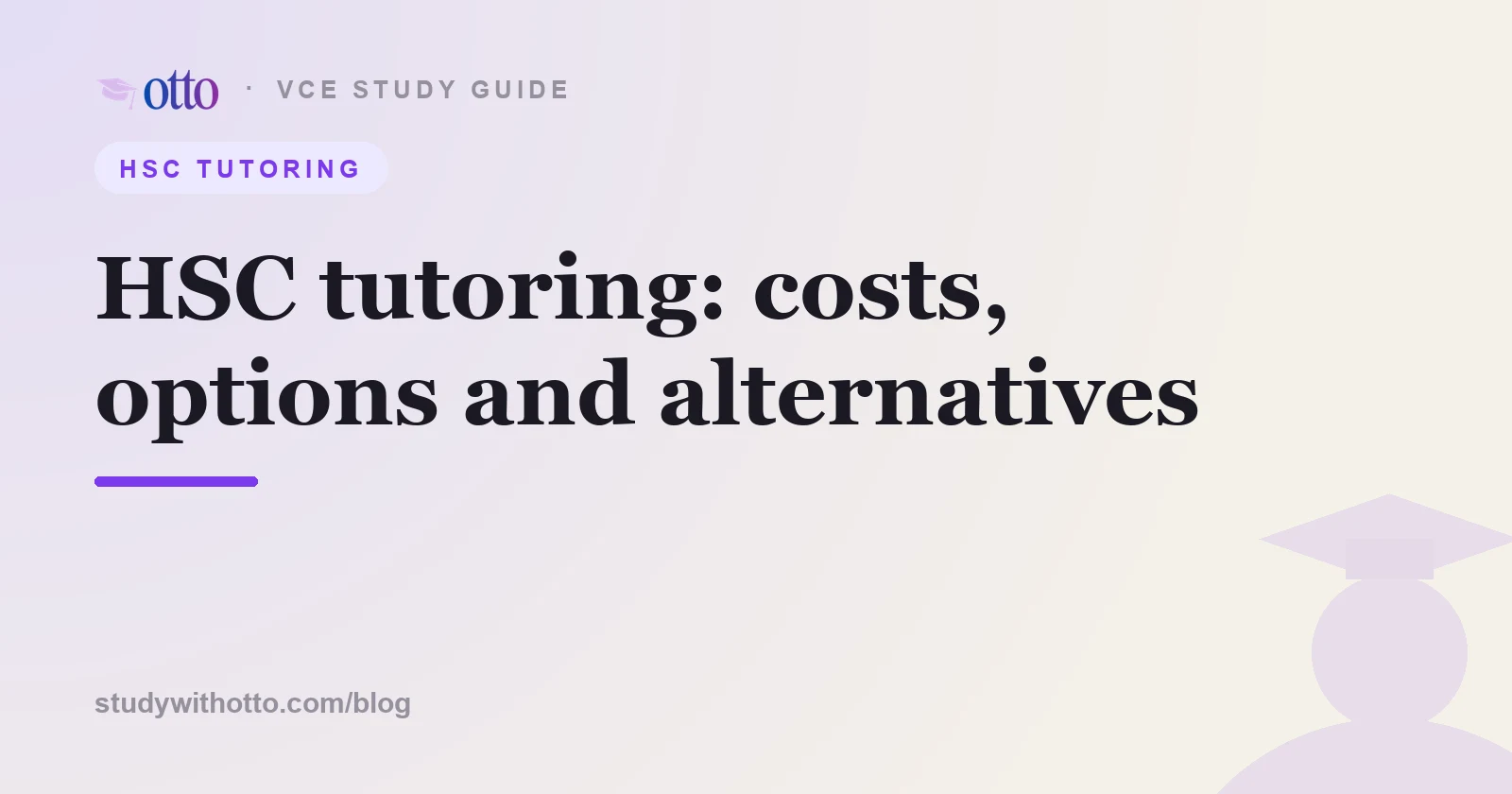 HSC tutoring: costs, options and alternatives