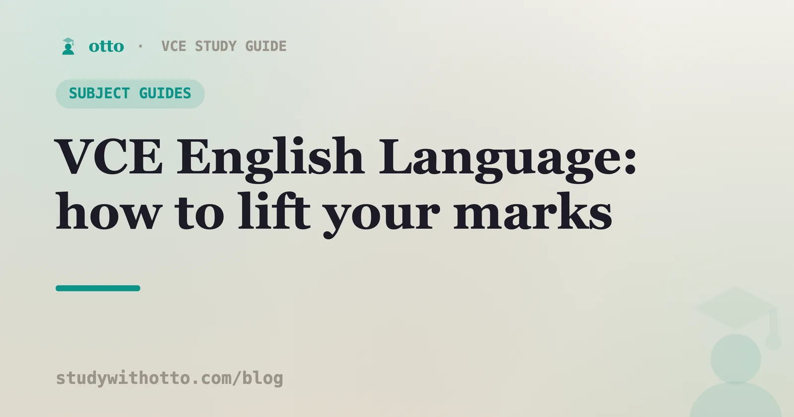 VCE English Language study notes with metalanguage terms highlighted on a cream background