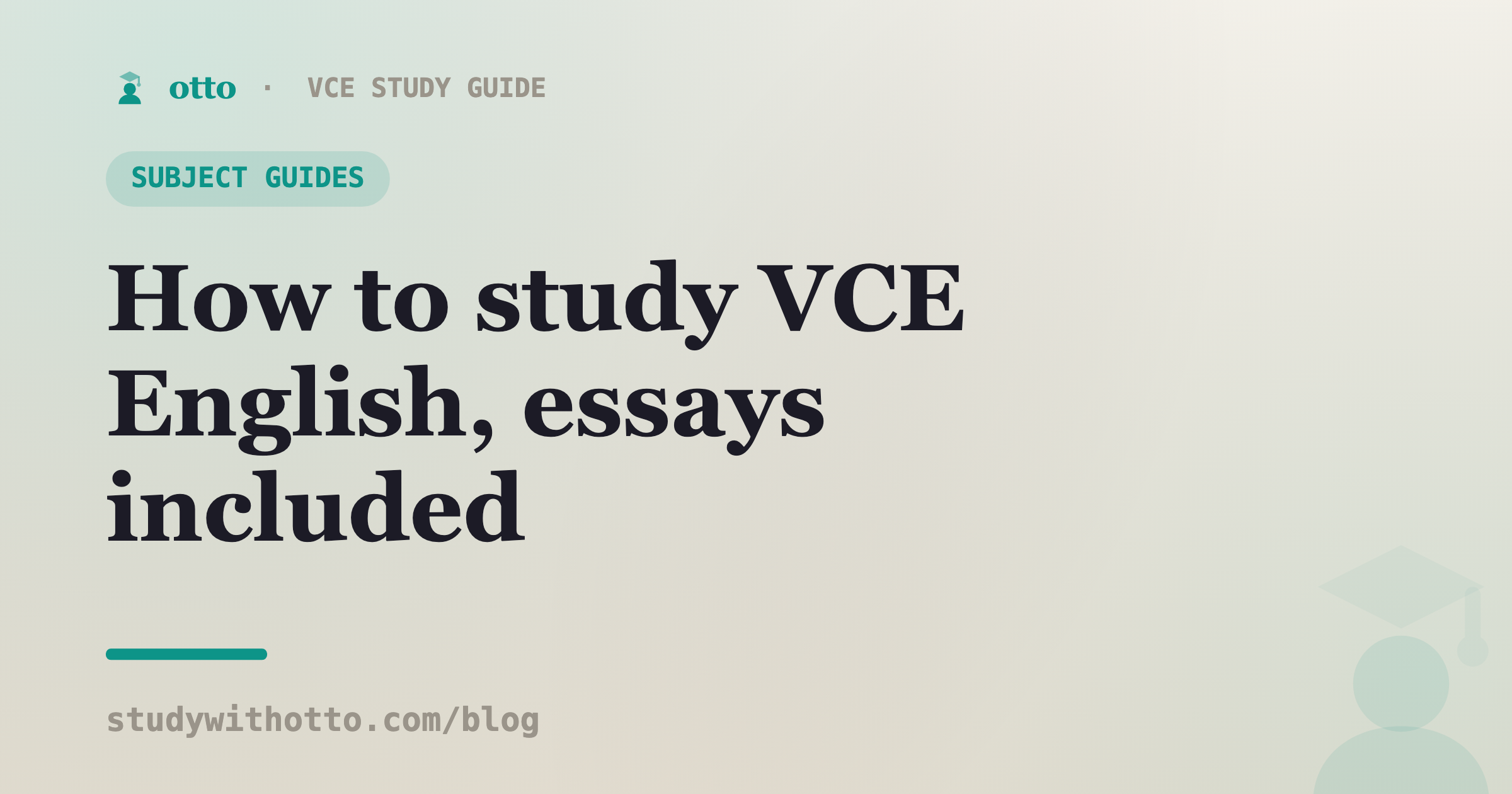 VCE English essay draft with annotations on a cream background