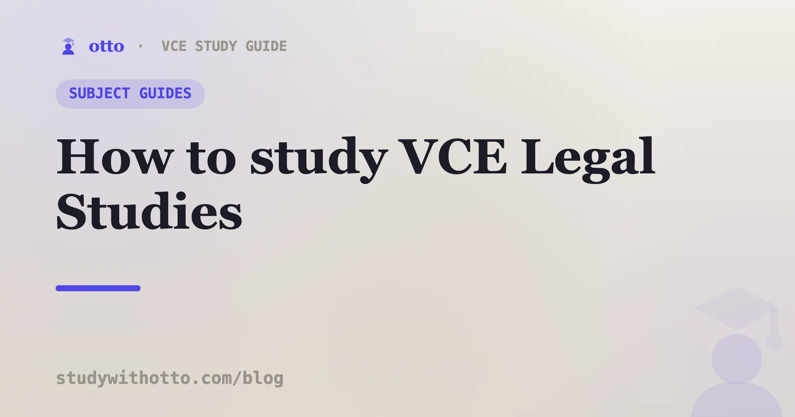 VCE Legal Studies notes with case names and legislation on a cream background
