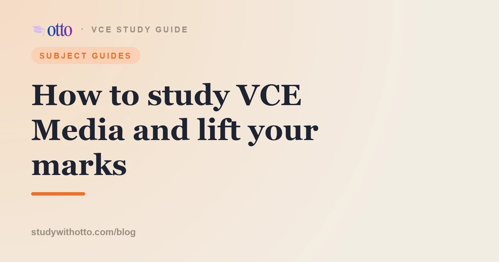 VCE Media storyboard, camera and media codes sketched on a cream background